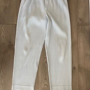 Issey Miyake Lite Blue Striped Dress Pants